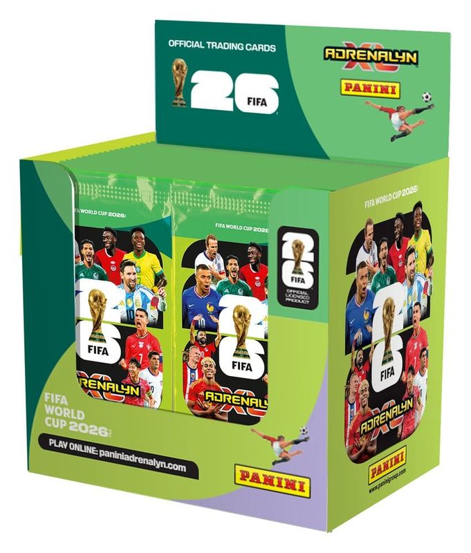 FIFA World Cup 2026 - Cartes à collectionner Adrenalyn XL - Présentoir Flow Pack Box (50) - Panini