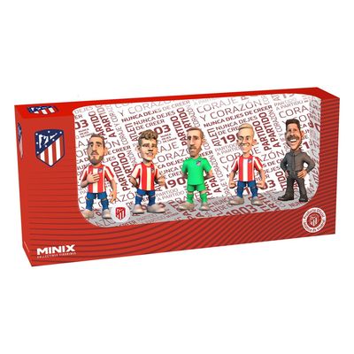 Atlético de Madrid - Pack 5 figurines Minix 7 cm - Minix Atlético de Madrid - Pack 5 figurines Minix 7 cm - Minix