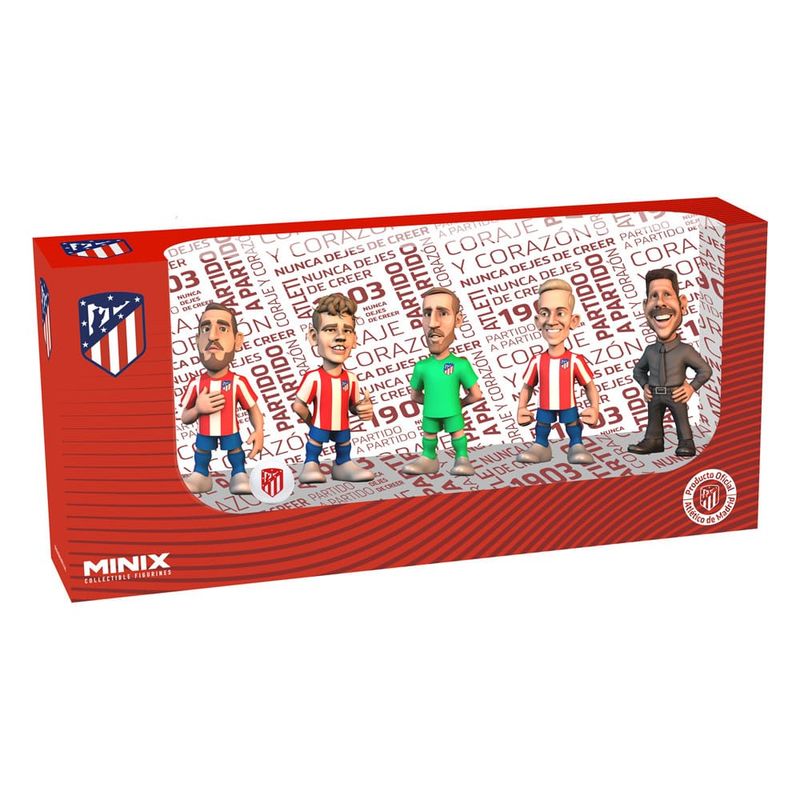 Atlético de Madrid - Pack 5 figurines Minix 7 cm - Minix Atlético de Madrid - Pack 5 figurines Minix 7 cm - Minix
