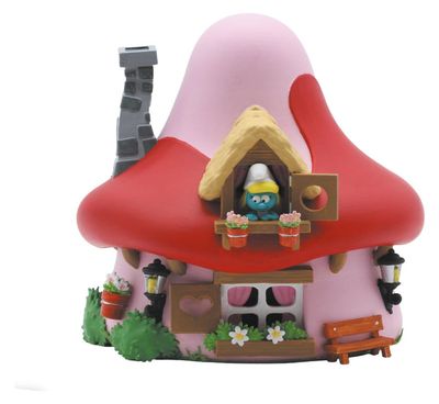 Les Schtroumpfs: Tirelire Mushroom House Smurfette 15 cm - Plastoy Les Schtroumpfs: Tirelire Mushroom House Smurfette 15 cm - Plastoy