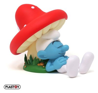 Les Schtroumpfs: Tirelire Schtroumpf Dormeur 16 cm - Plastoy