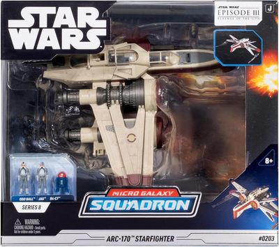 Star Wars - Véhicule de Luxe ARC 170 20 cm (Series 8) - Jazwares