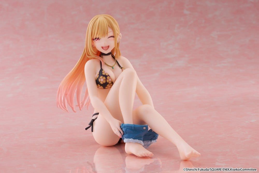 My Dress-Up Darling - Figurine PVC Desktop Cute Marin Kitagawa (Measured Swimsuit Ver.) Reissue 13 cm - Taito Prize