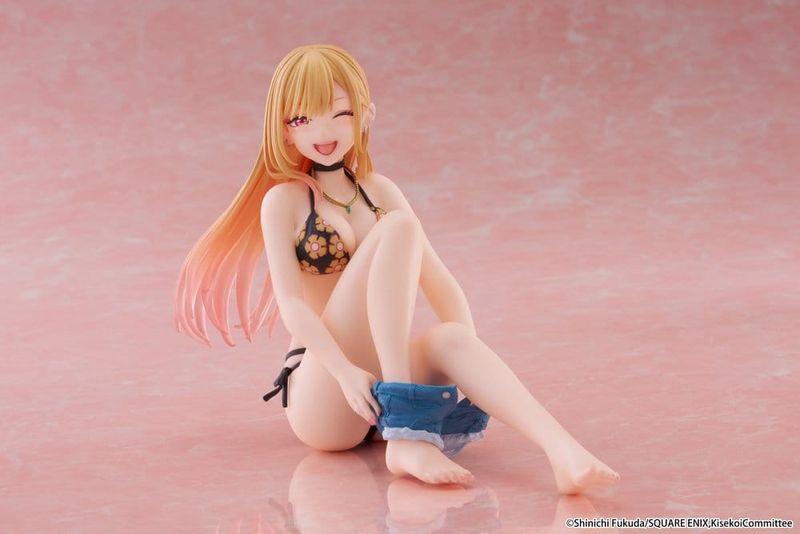 My Dress-Up Darling - Figurine PVC Desktop Cute Marin Kitagawa (Measured Swimsuit Ver.) Reissue 13 cm - Taito Prize