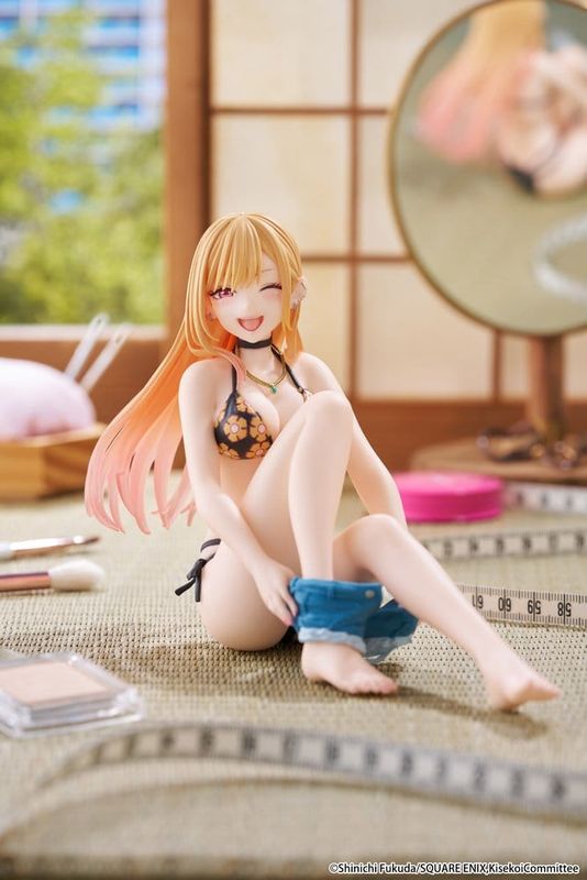 My Dress-Up Darling - Figurine PVC Desktop Cute Marin Kitagawa (Measured Swimsuit Ver.) Reissue 13 cm - Taito Prize