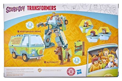 Transformers x Scooby-Doo pack 2 - Figurines Mysterious Prime & Automutt 15 cm - Hasbro