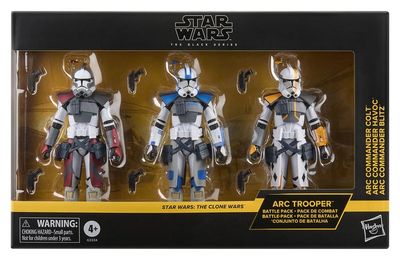 Star Wars: The Clone Wars Black Series pack 3 - Figurines ARC Trooper Havoc, Colt & Blitz 15 cm - Hasbro