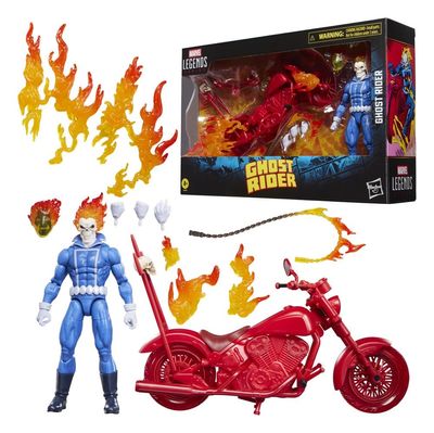 Ghost Rider Marvel Legends - Figurine Johnny Blaze with Motorcycle 15 cm - Hasbro