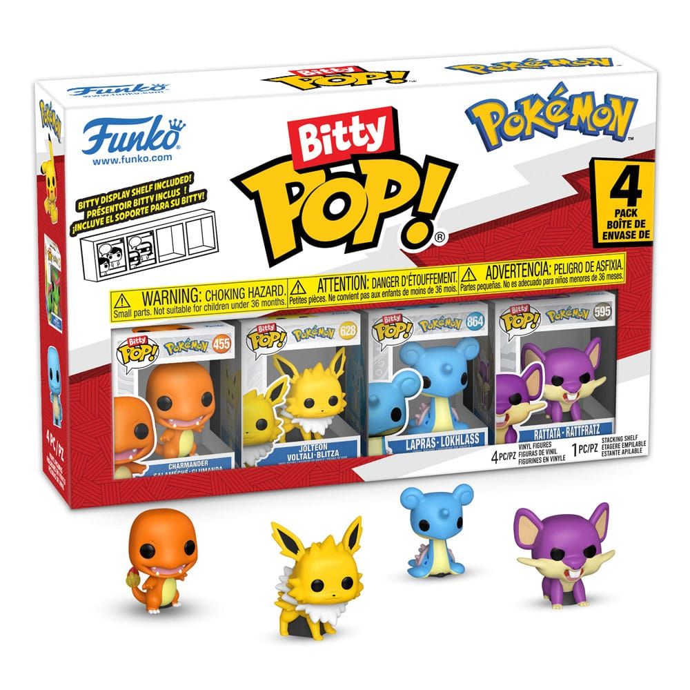 Pokémon - Pack 4 figurines Bitty POP! Series 2 2 cm - Funko