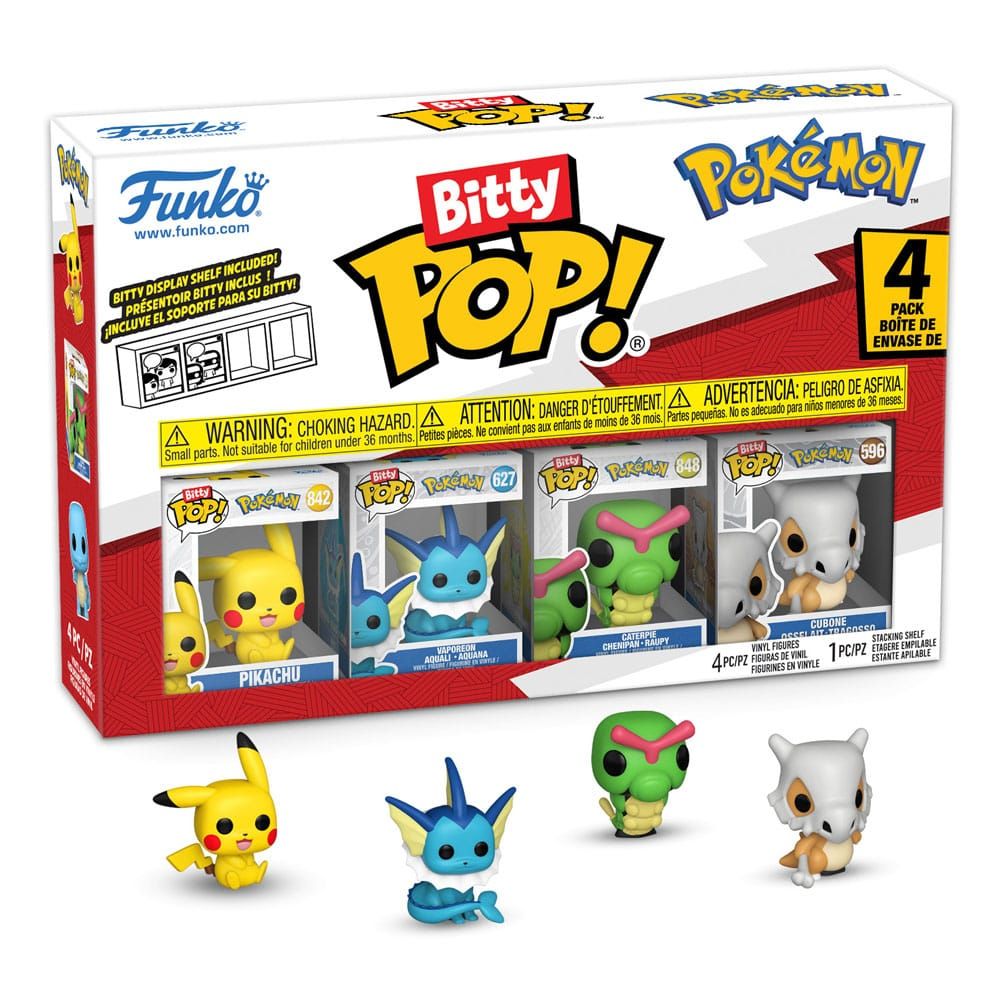 Pokémon - Pack 4 figurines Bitty POP! Series 1 2 cm - Funko