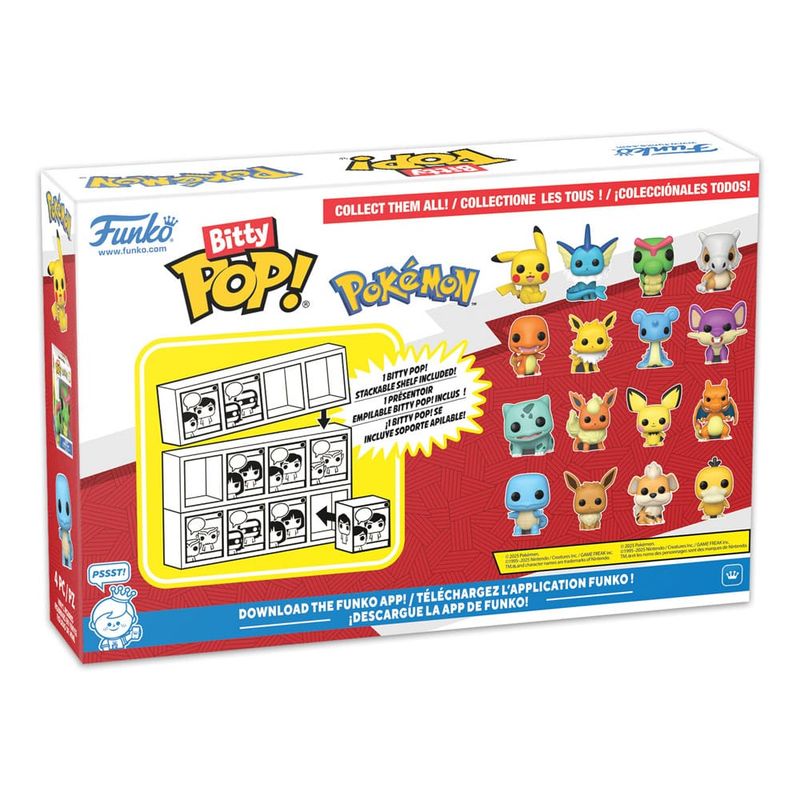 Pokémon - Pack 4 figurines Bitty POP! Series 1 2 cm - Funko