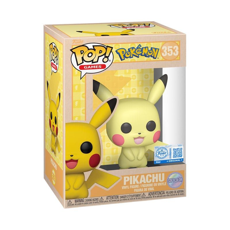 Pokémon - Figurine Funko POP! Pikachu (SftClr) 9 cm - Funko