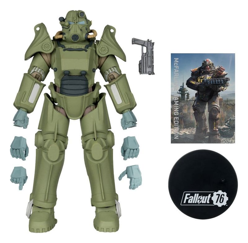 Fallout 76 Gaming Edition - Figurine T-45 Military Armor (Red Platinum Edition) 20 cm - McFarlane Toys