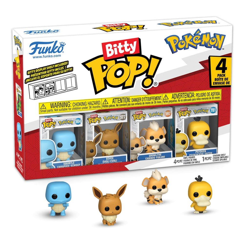 Pokémon - Pack 4 figurines Bitty POP! Series 4 2 cm - Funko