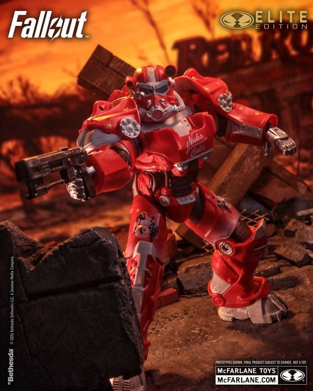 Fallout - Figurine McFarlane Elite Edition Fallout 76 Nuka Cola T-60 (Gold Label) 19 cm - McFarlane Toys