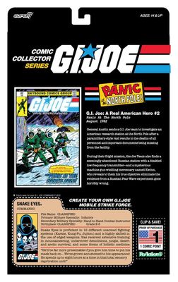 G.I. Joe - Figurine ReAction+ Snake Eyes (Skybound Comic Box Series, Issue #2) - Super7