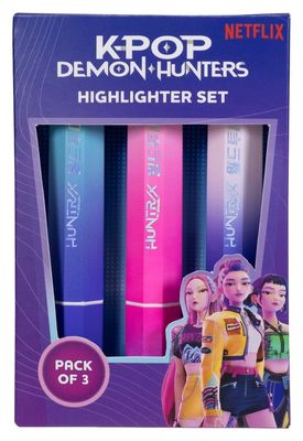 KPop Demon Hunters - Pack 3 surligneurs Huntr/x - Blue Sky Studios