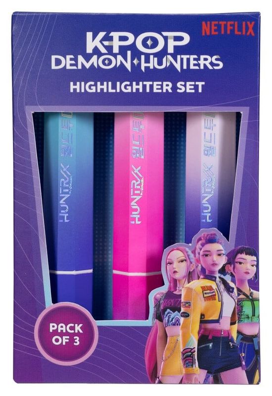 KPop Demon Hunters - Pack 3 surligneurs Huntr/x - Blue Sky Studios
