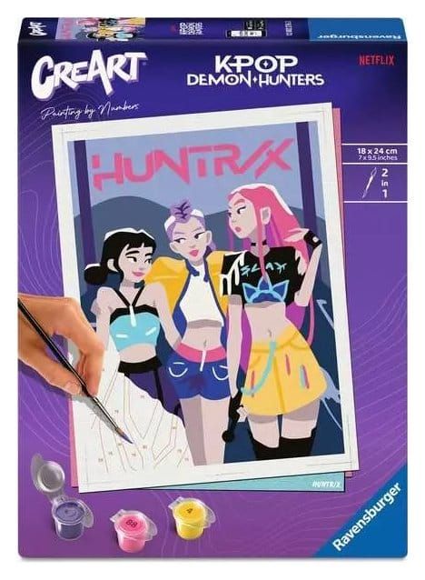 KPop Demon Hunters - CreArt set de peinture par numéros Huntrix - Ravensburger