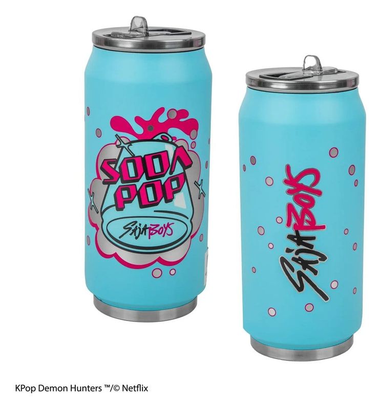 KPop Demon Hunters - Mug isotherme avec paille Soda Pop Can - Cinereplicas