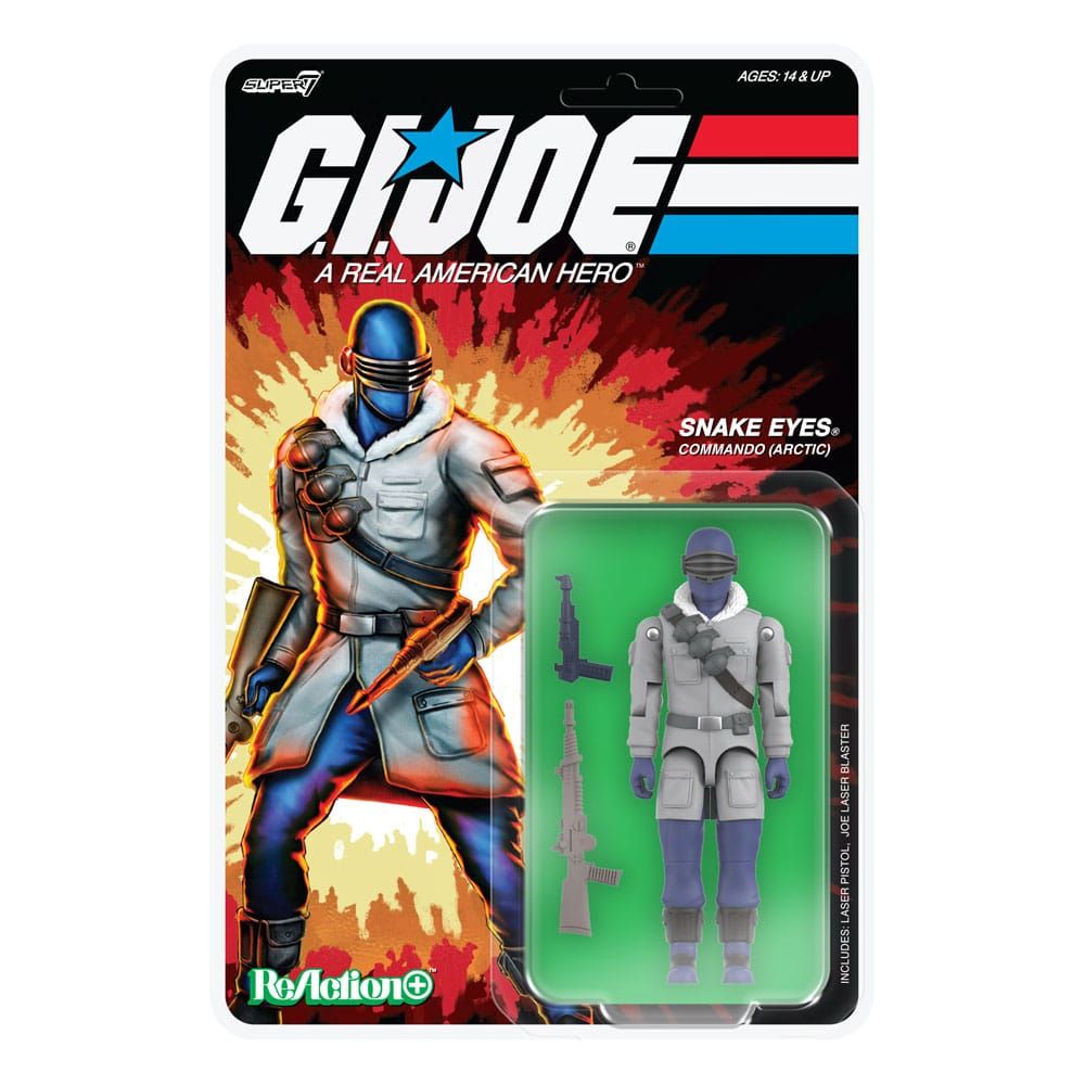 GI Joe - Figurine ReAction+ Arctic Snake Eyes (Movie) 10 cm - Super7