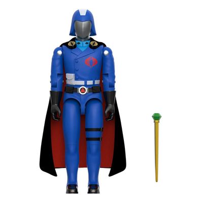 GI Joe - Figurine ReAction+ Cobra Commander (Movie, Black Cape) 10 cm - Super7