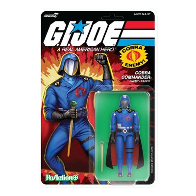 GI Joe - Figurine ReAction+ Cobra Commander (Movie, Black Cape) 10 cm - Super7