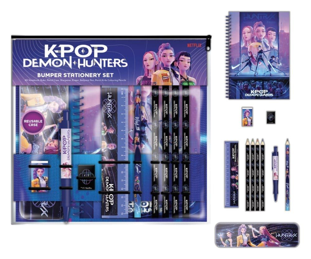KPop Demon Hunters - Set papeterie 12 A4 Bumper - Pyramid International