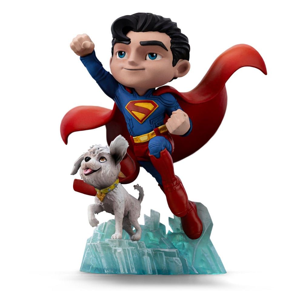 Superman Legacy - Figurine MiniCo Superman &amp; Krypto 17 cm - Iron Studios