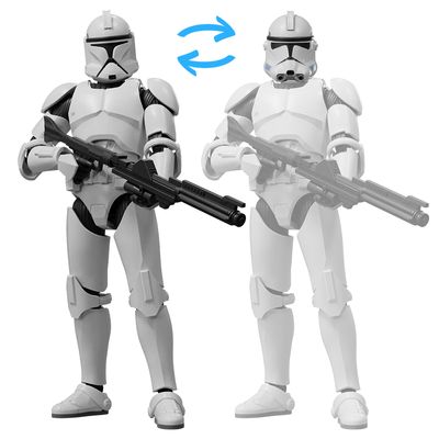 Star Wars Attack Of The Clones - Model Kit Champion Class Clone Trooper - Blokees