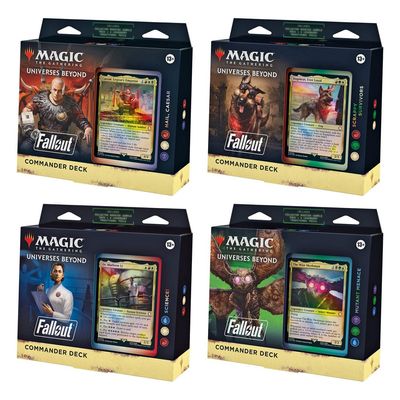Magic the Gathering Universes Beyond: Fallout - Présentoir decks Commander (4) *ANGLAIS* - Wizards of the Coast