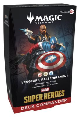 Magic the Gathering Marvel Super Heroes - Commander Decks Carton (4) *FRANCAIS* - Wizards of the Coast