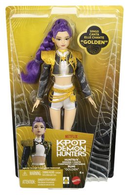 KPop Demon Hunters - Poupée chantante Huntrix Rumi (Golden) - Mattel