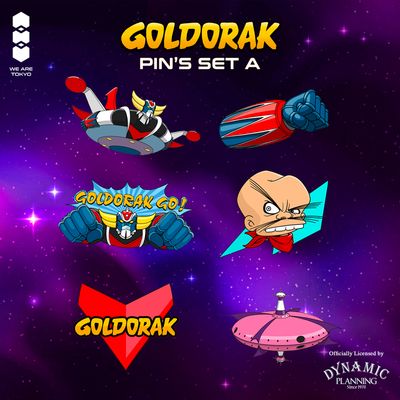 Goldorak - Ensemble de 6 Pins en boites mystères Set A - We Are Tokyo
