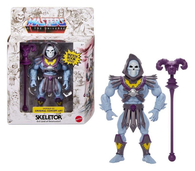 Masters of the Universe Origins - Figurine Sketchbook Series: Skeletor 14 cm - Mattel