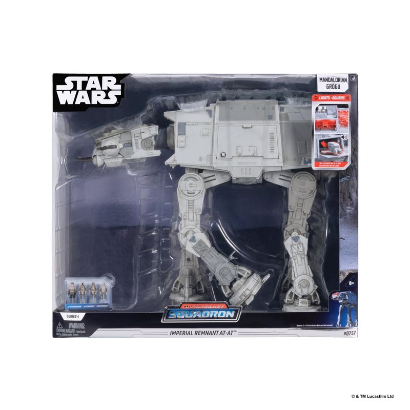 Star Wars - Micro Galaxy Squadron Vehicule Mandalorian Imperial Remnant At-At 22,5cm - Jazwares