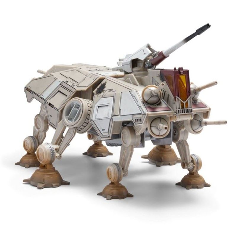 Star Wars - Micro Galaxy Squadron Feature Vehicule &amp; Figurine Dreadnaught Class AT-TE 22,5cm - Jazwares