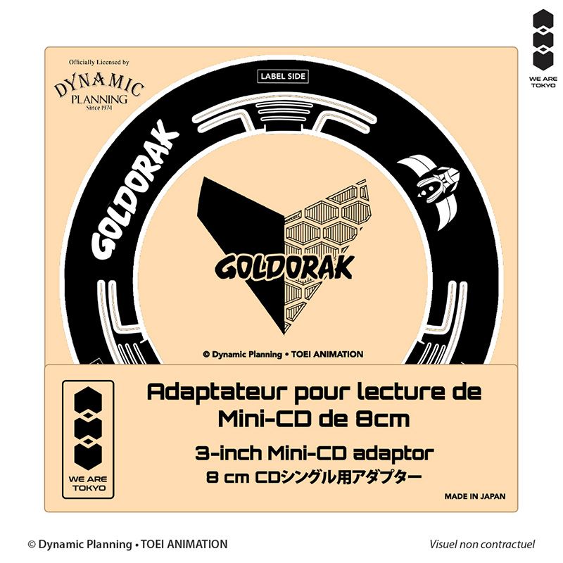 Goldorak - Adaptateur Mini-CD Noir - We Are Tokyo Goldorak - Adaptateur Mini-CD Noir - We Are Tokyo