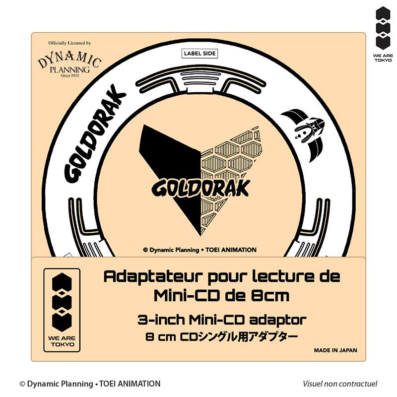 Goldorak - Adaptateur Mini-CD Blanc - We Are Tokyo