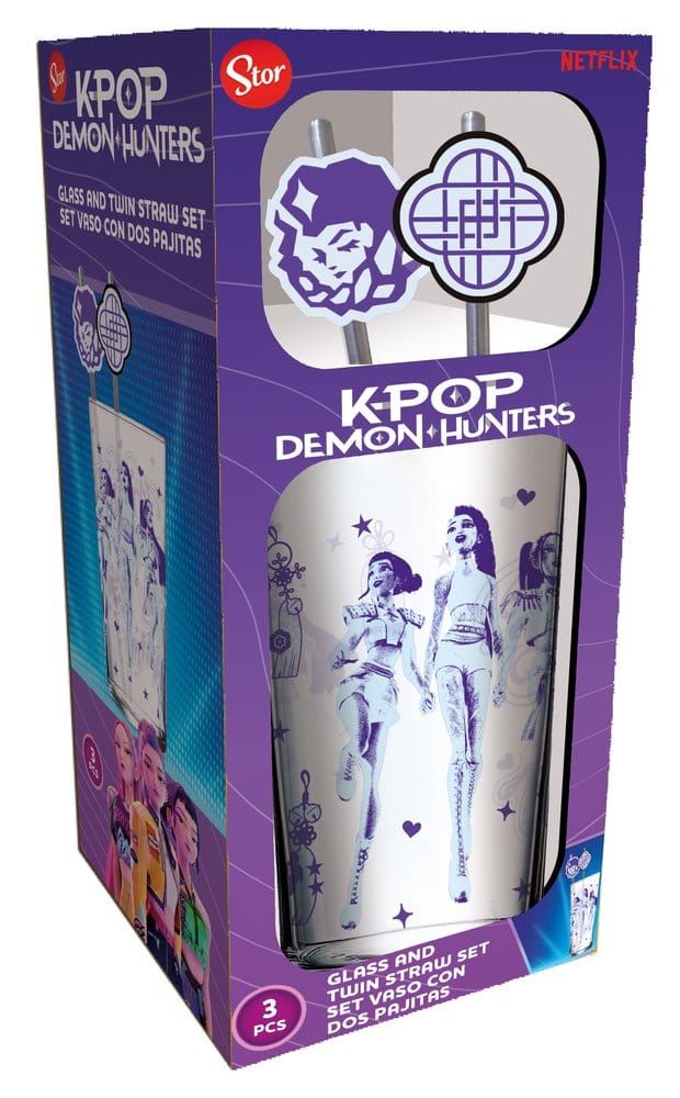 KPop Demon Hunters - Verre tumbler avec pailles 485 ml - Stor