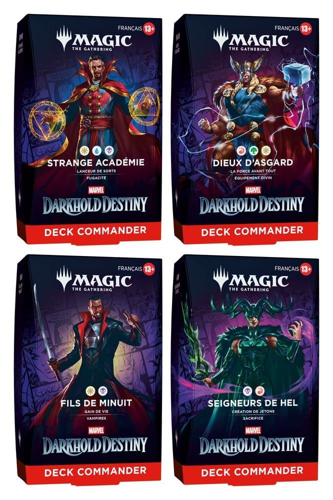 Magic the Gathering Marvel : Darkhold Destiny - Decks Commander (4) *FRANCAIS* - Wizards of the Coast