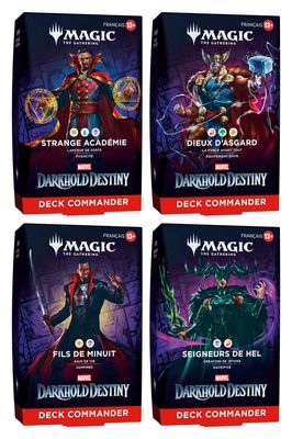 Magic the Gathering Marvel : Darkhold Destiny - Decks Commander (4) *FRANCAIS* - Wizards of the Coast