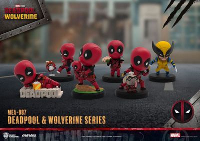 Deadpool 3 - Pack 6 Figurines Deadpool &amp; Wolverine Mini Egg Attack 8 cm - Beast Kingdom Toys