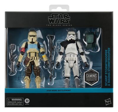 Star Wars : Battlefront - Pack 2 figurines Black Series Scarif Stormtrooper &amp; Magma Stormtrooper 15 cm - Hasbro