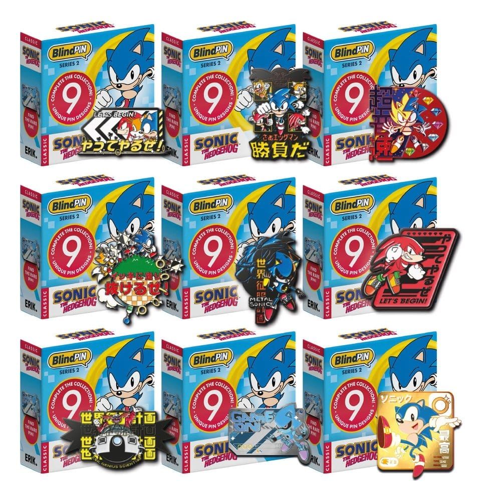 Sonic - Présentoir Mystery Pins Série 2 Blind-Box (24) - Grupo Erik