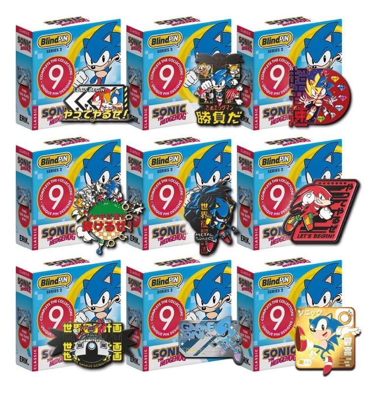Sonic - Présentoir Mystery Pins Série 2 Blind-Box (24) - Grupo Erik