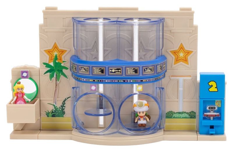 Super Mario Galaxy, le film - Diorama avec 2 mini-figurines Galaxie du Portail - Jakks Pacific