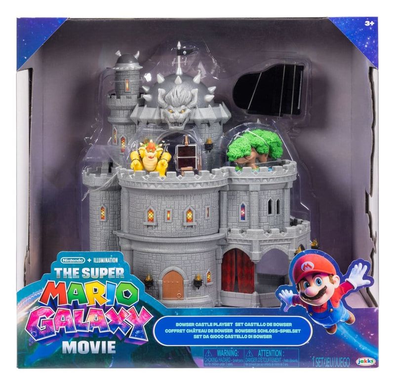 Super Mario Galaxy, le film - Playset Deluxe avec 1 mini-figurine Château de Bowser - Jakks Pacific