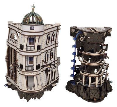 Harry Potter - Maquette en bois Piste à billes Banque Gringotts - Ugears