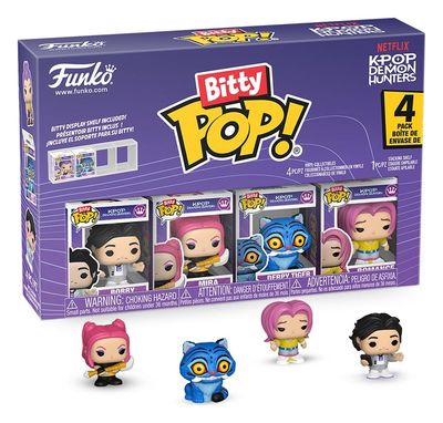 KPop Demon Hunters - Pack de 4 Mini-Figurines Bitty POP! Mira 2 cm - Funko